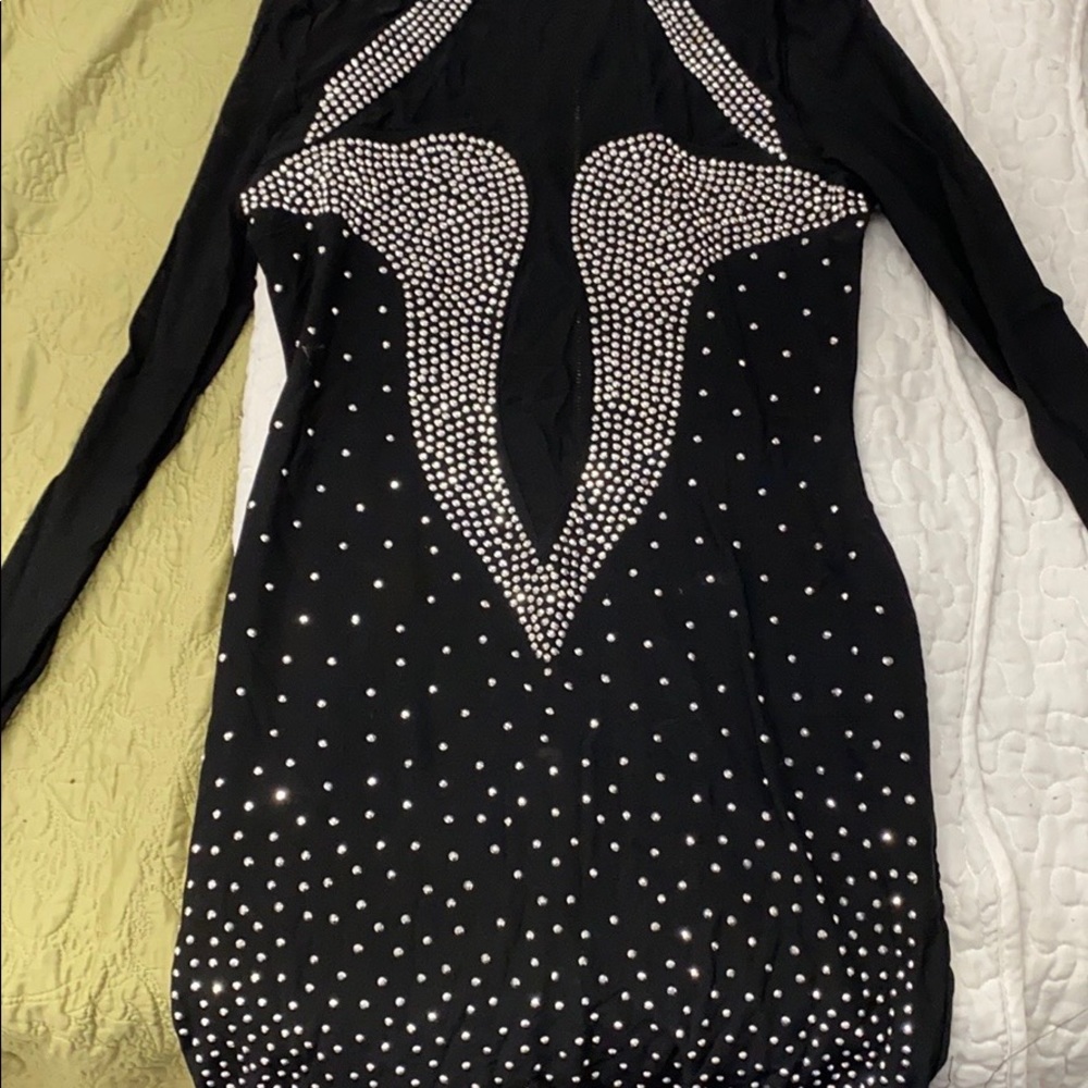 Black beaded dress